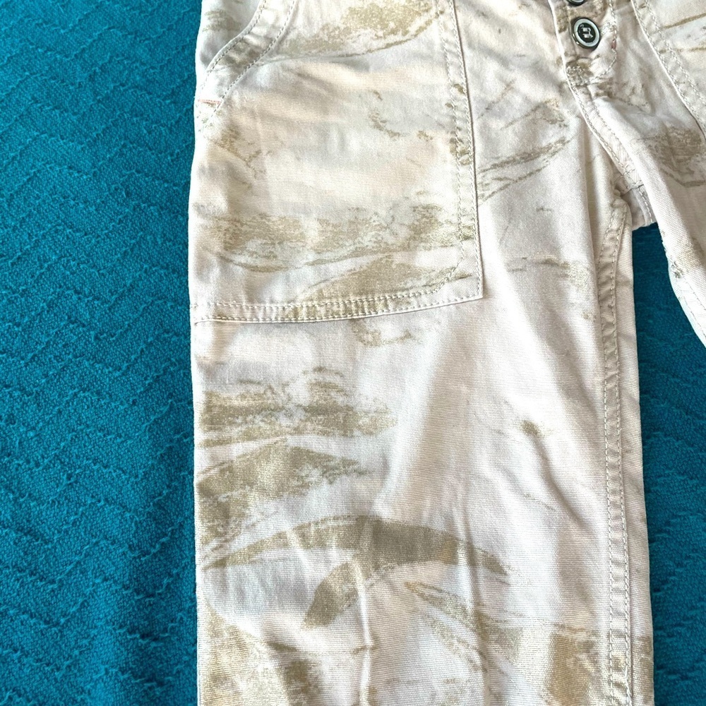 Anthropologie Pilcro The Wanderer Utility Pants  Women Size 26 Beige Button Fly - Picture 8 of 9